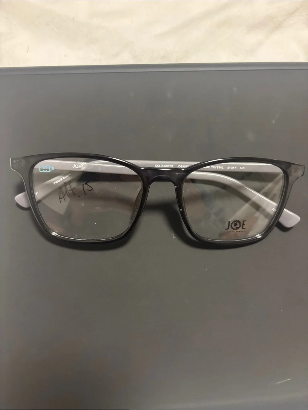 Joseph Abboud Black Rectangle Glasses
